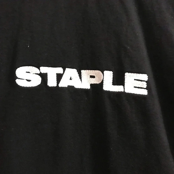 STAPLE PIGEON MEN'S BLACK Long Sleeve T-SHIRT Size L Large - Picture 2 of 8